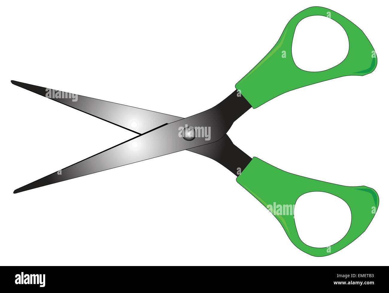 Open Scissors Stock Vector