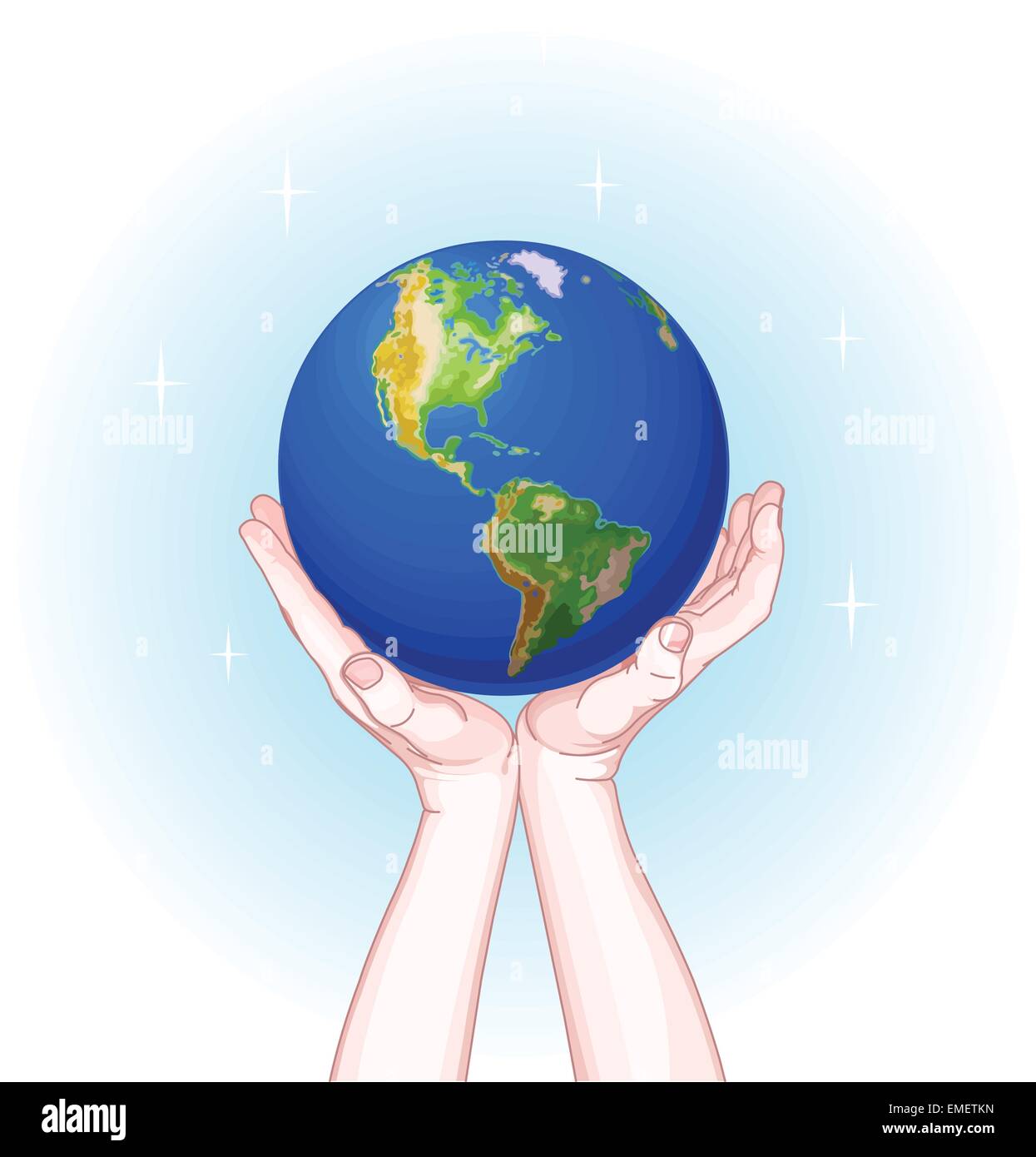 Save the planet Stock Vector