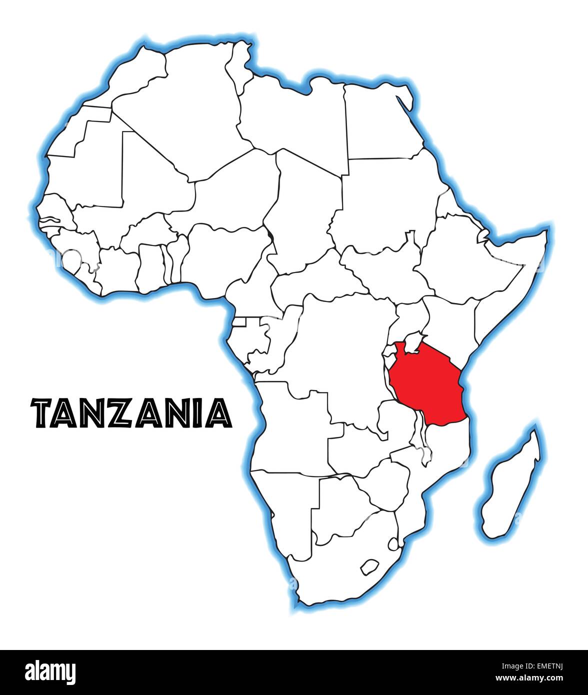 Tanzania Stock Vector