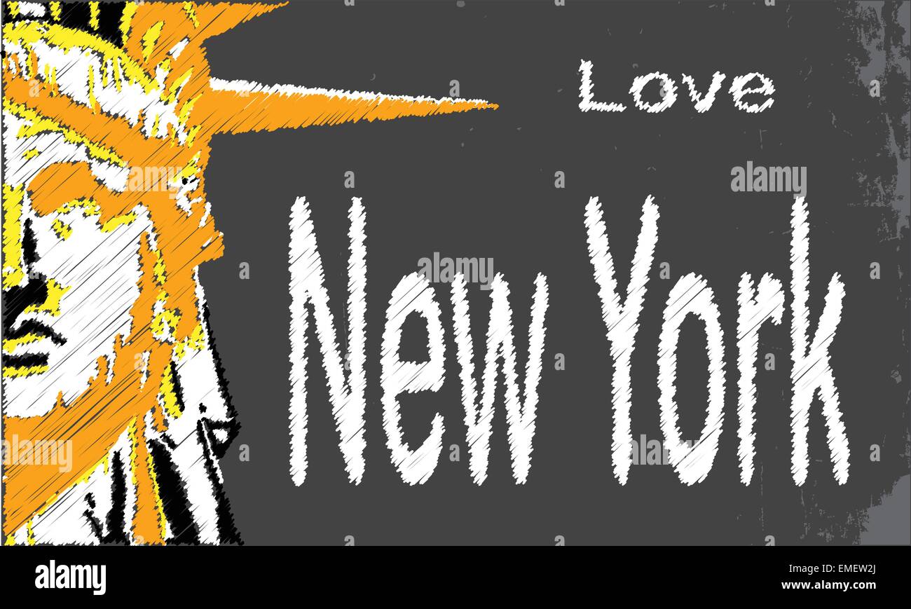 New York Blackboard Stock Vector Image & Art Alamy