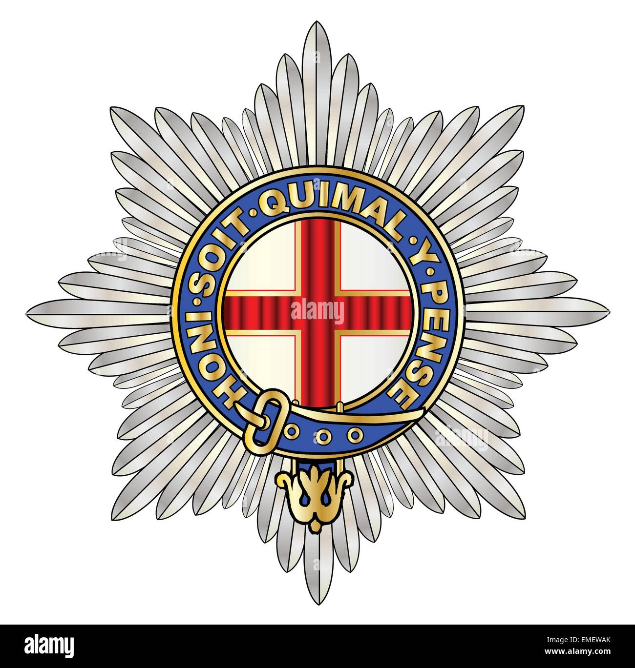 Coldstream Guards Emblem Stock Vector