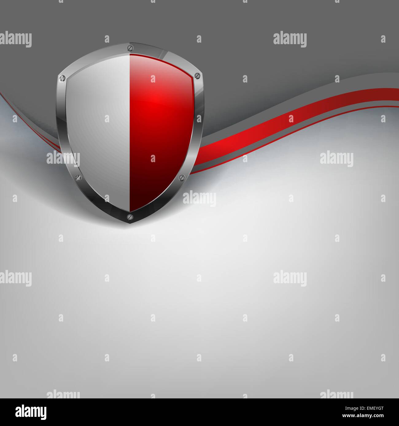 abstract vector template with shield Stock Vector Image & Art - Alamy