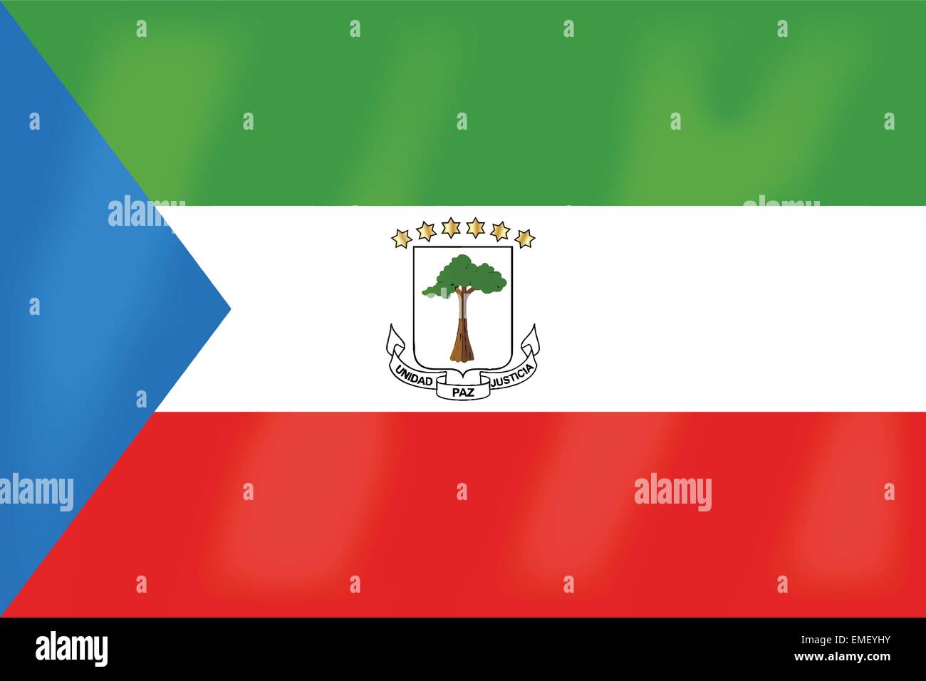 Equatorial Guinea Flag Stock Vector