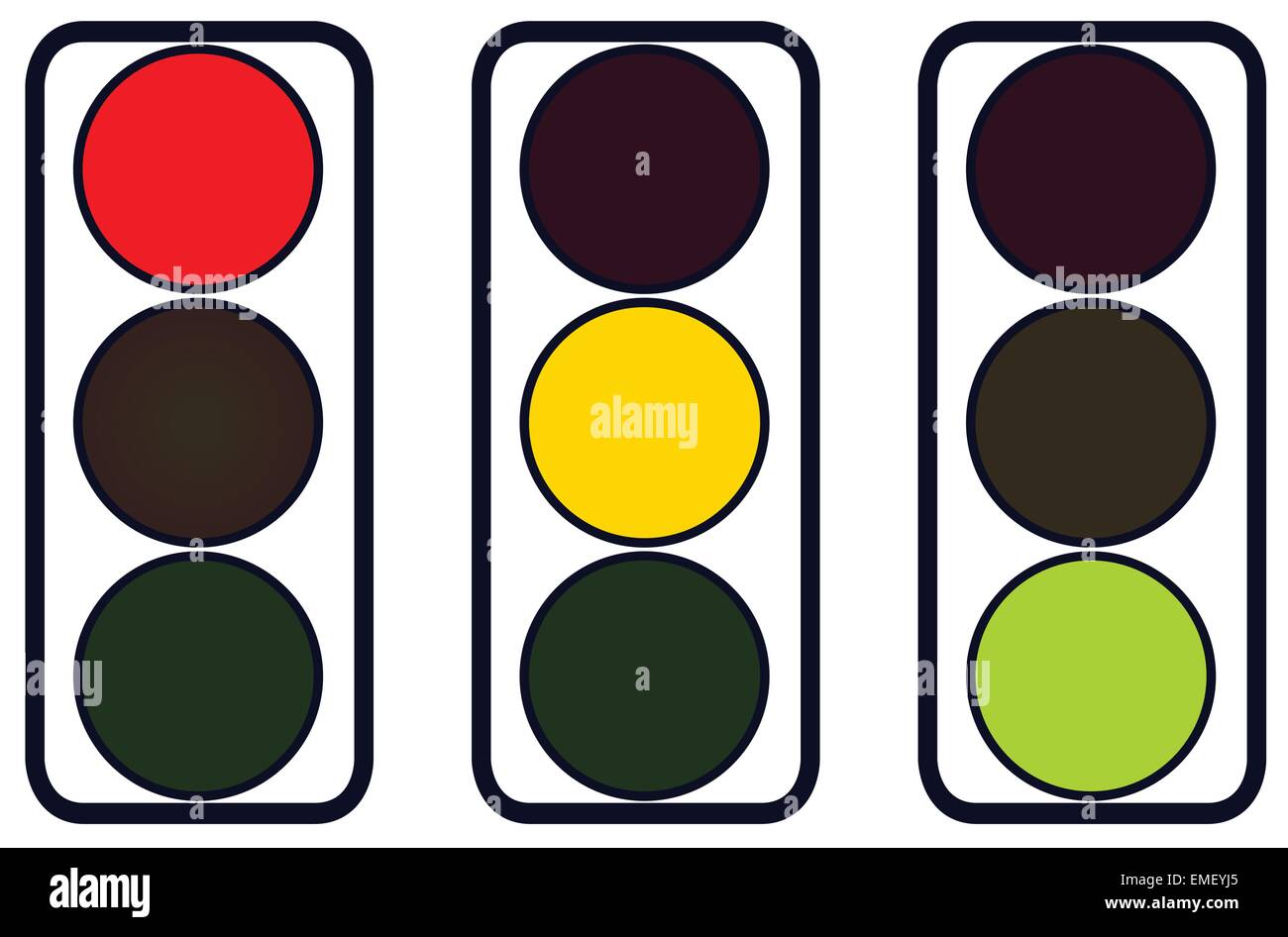 Traffic Lights Stock Vector