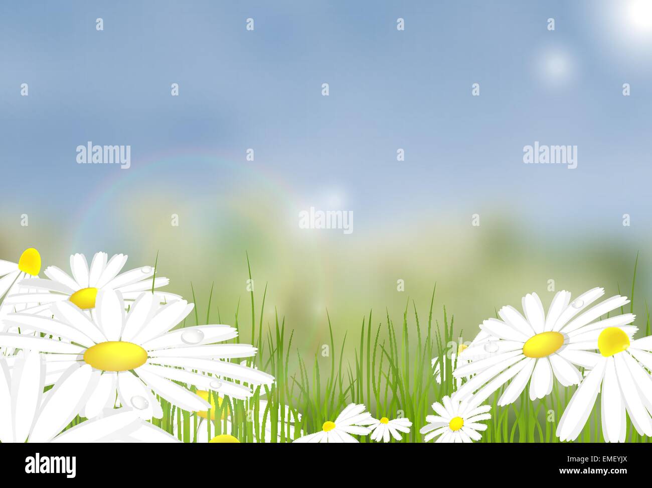 bright summer vector background Stock Vector Image & Art - Alamy