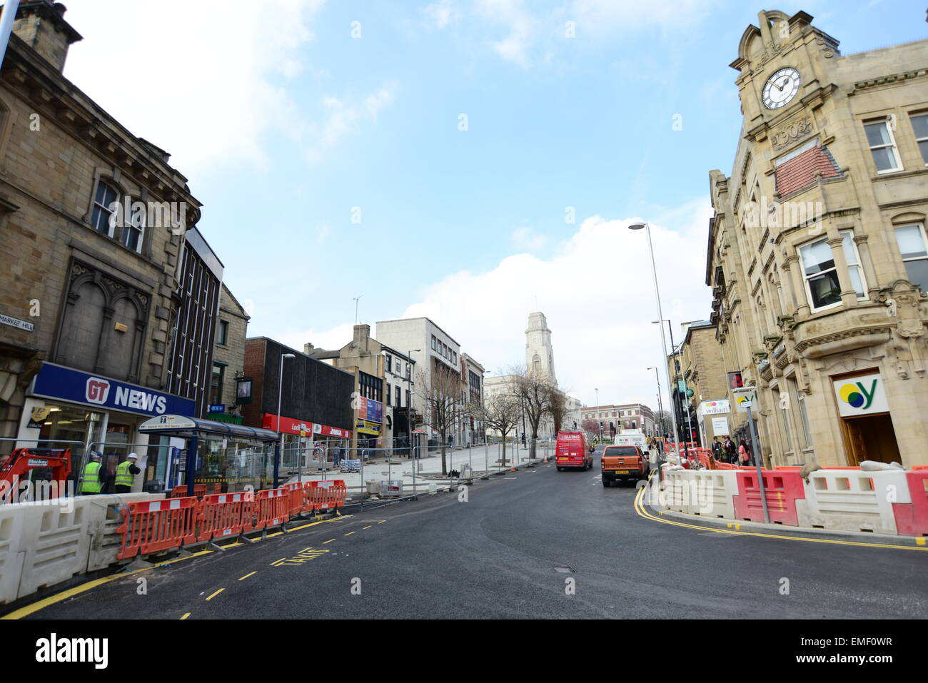 Market Hill, Barnsley Town Centre, South Yorkshire, UK. Picture: Scott Bairstow/Alamy Stock Photo