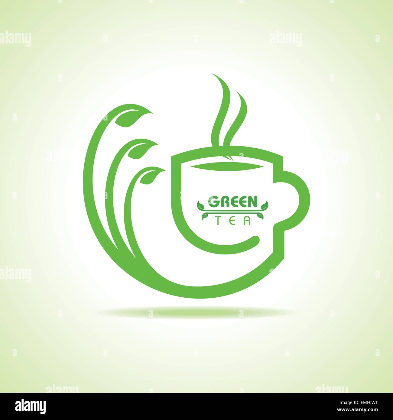Vector illustration of green tea cup icon Stock Vector Image & Art - Alamy