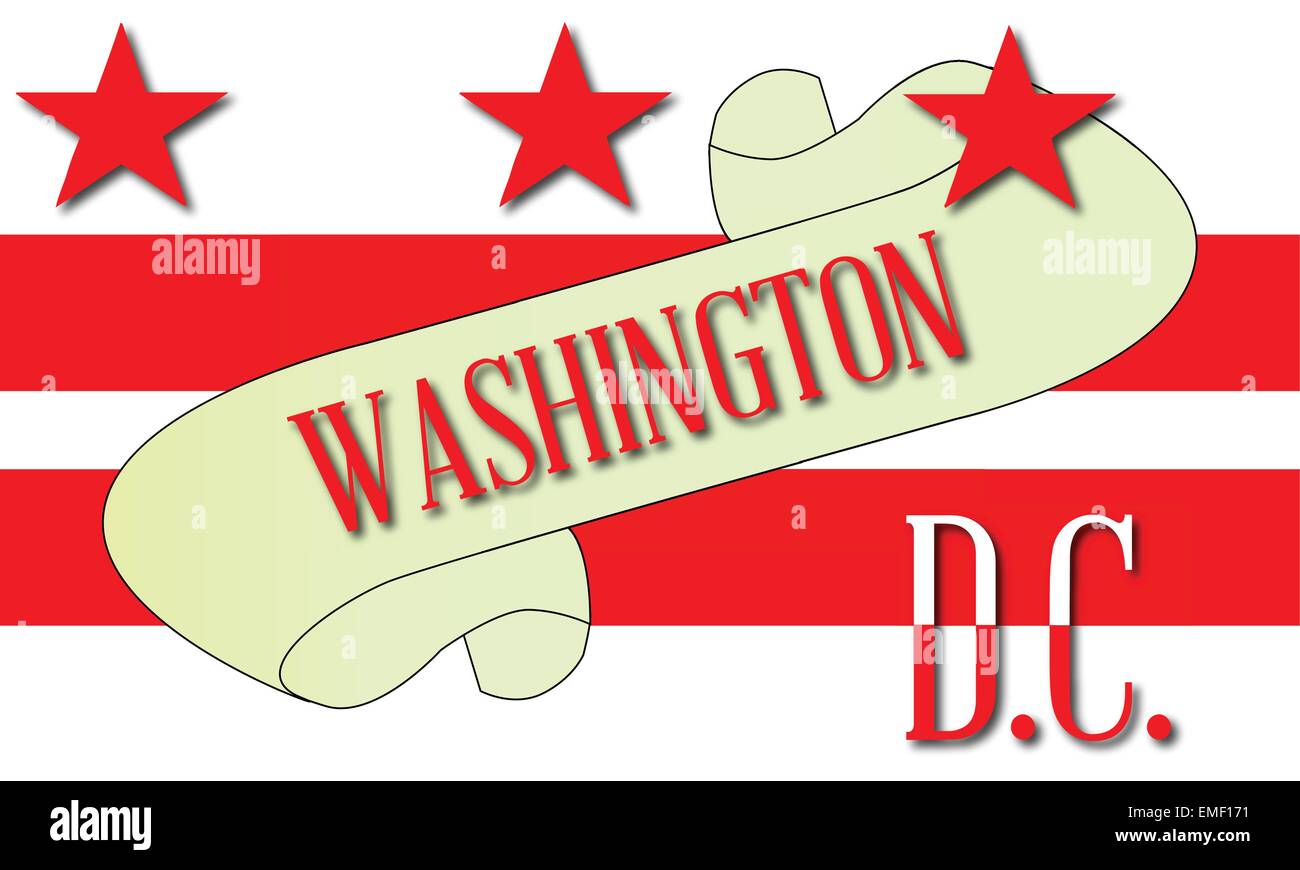 Washington DC Scroll Stock Vector Image & Art Alamy