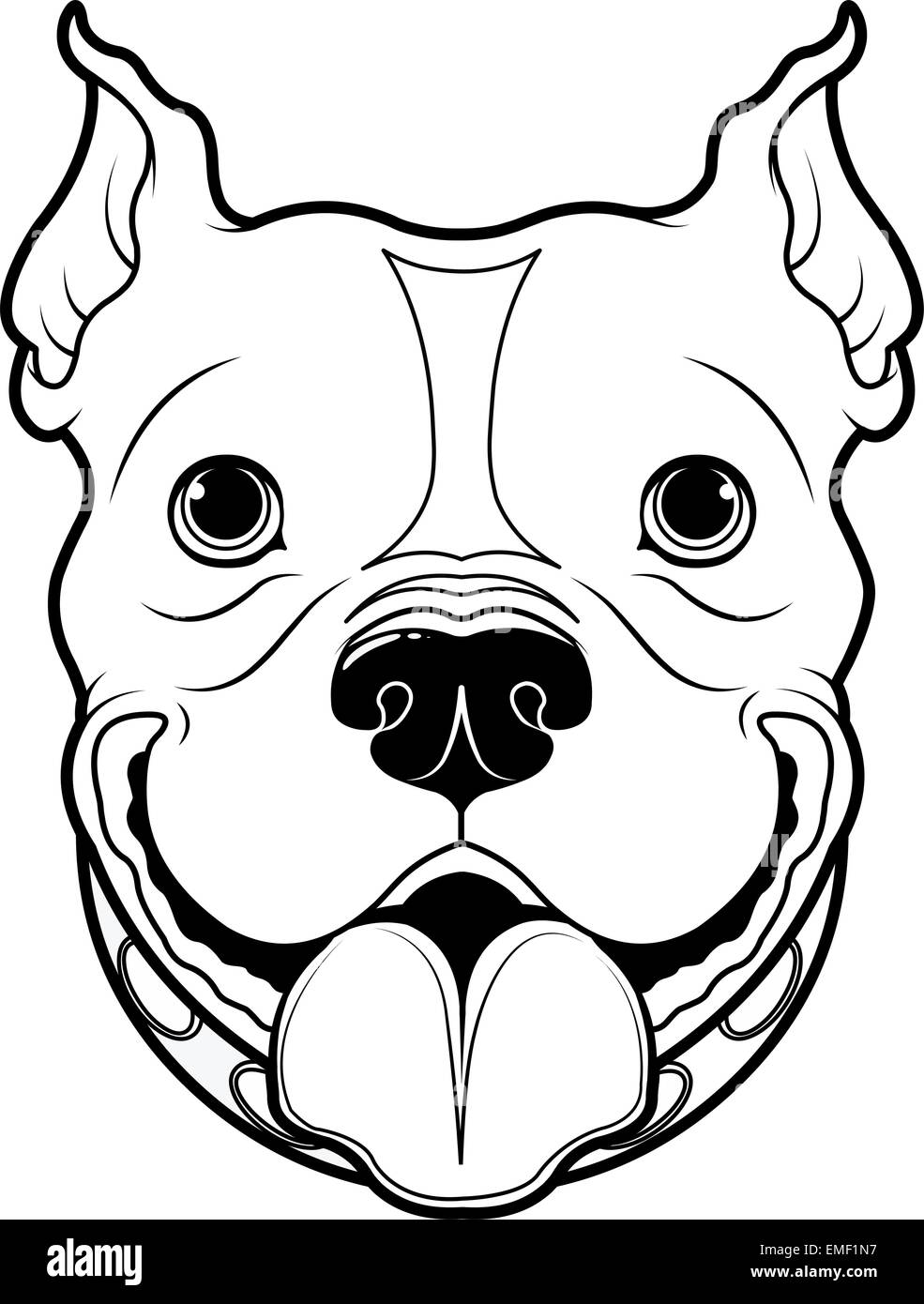 Cartoon bulldog Black and White Stock Photos & Images - Alamy