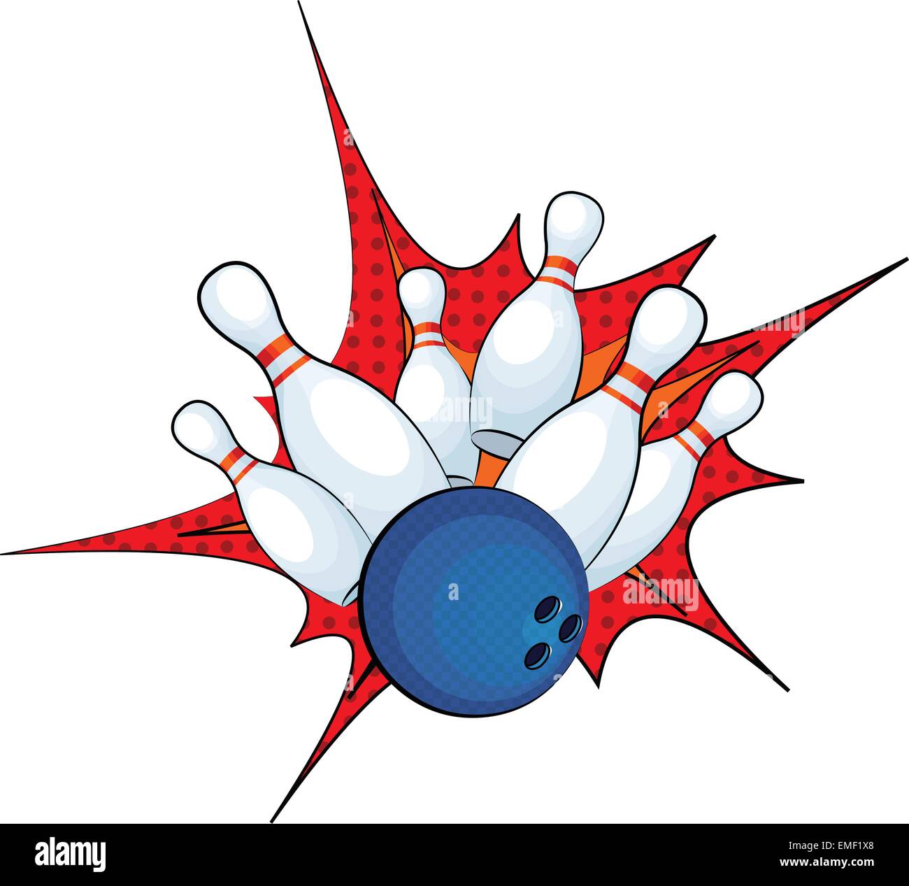 Drawing Bowling Ball Pin Equipment High Resolution Stock Photography ...