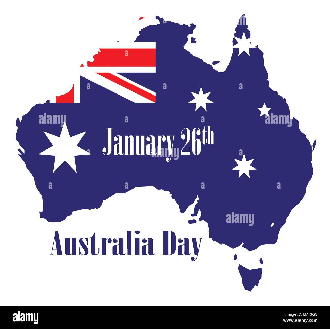 Happy Australia Day Stock Vector