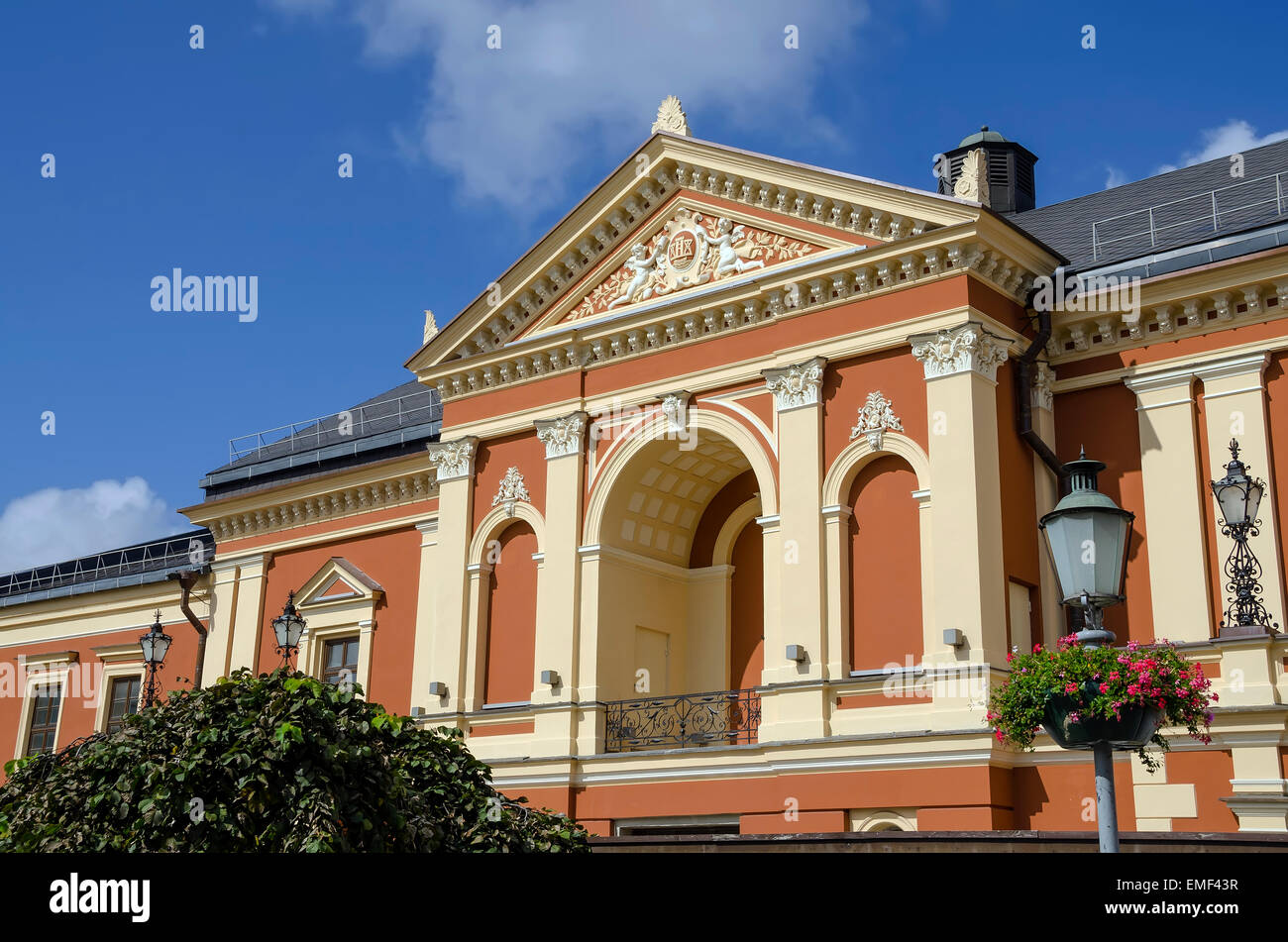 Klaipeda Old Town Theater at Theater Square Lithuania Stock Photo