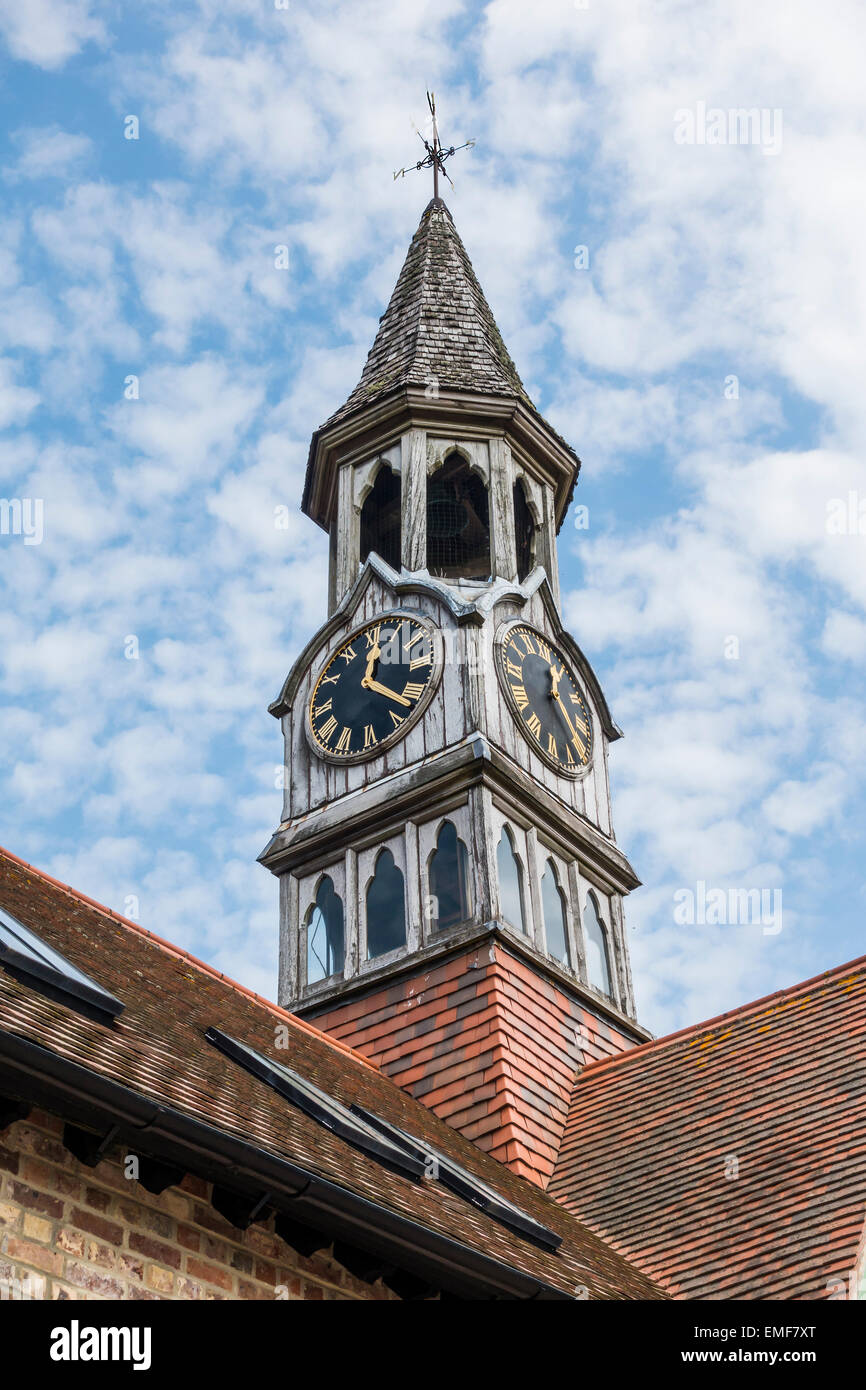 Clock Tower High Beeches Garden Handcross West Sussex UK Stock Photo
