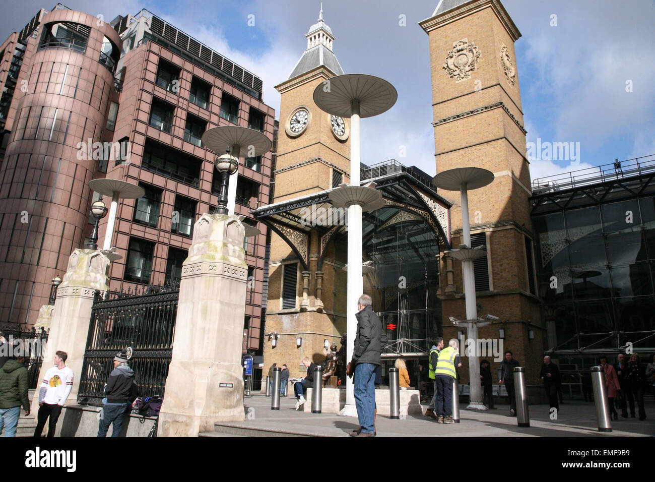 Clock Tower at Liverpool Street Station, London, England, UK Stock