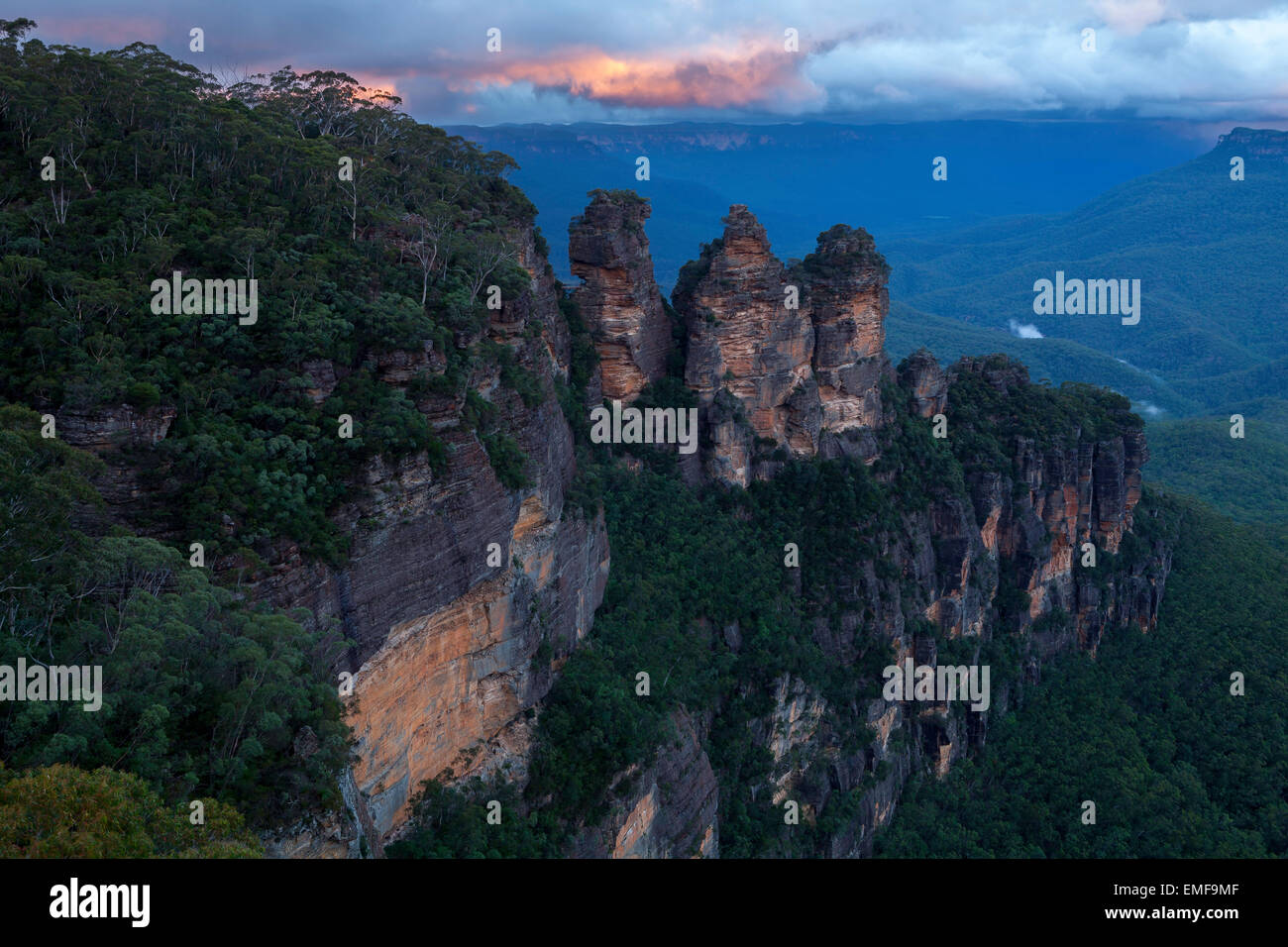 The Three Sisters - Blue Mountains National Park - NSW - Australia Stock Photo