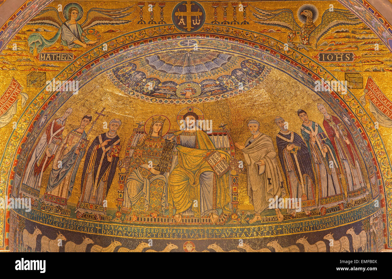 Coronation virgin mary mosaic hi-res stock photography and images - Alamy