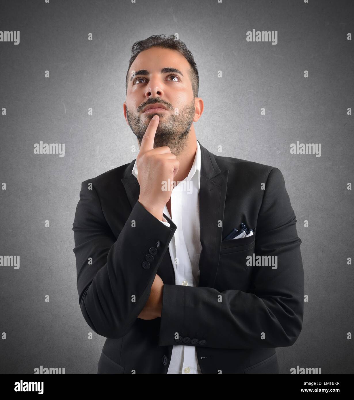 Decision of a  businessman Stock Photo