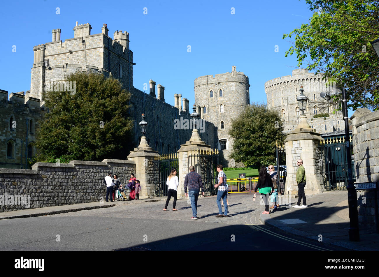 A view of Windsor Castle, Windsor. Stock Photo