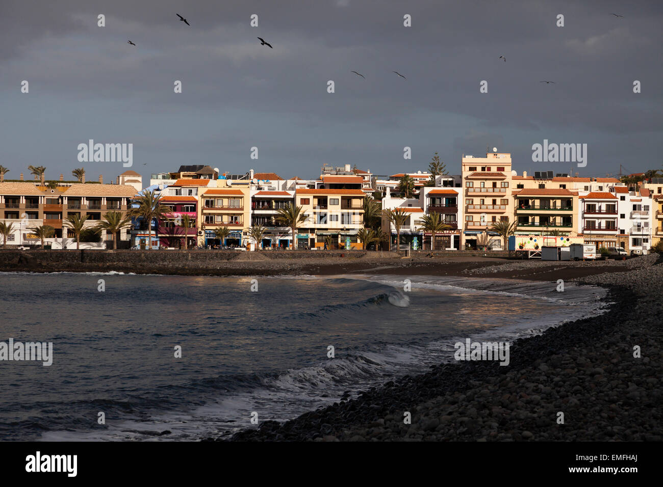 the black beach Playa de La Calera and La Playa, Valle Gran Rey, La