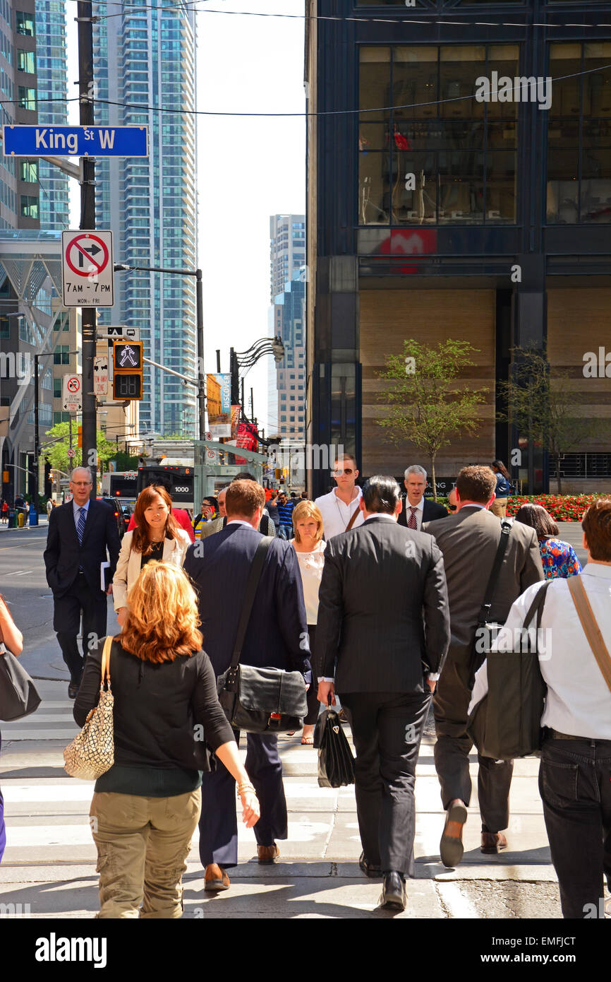 Buildings in financial district toronto hires stock photography and