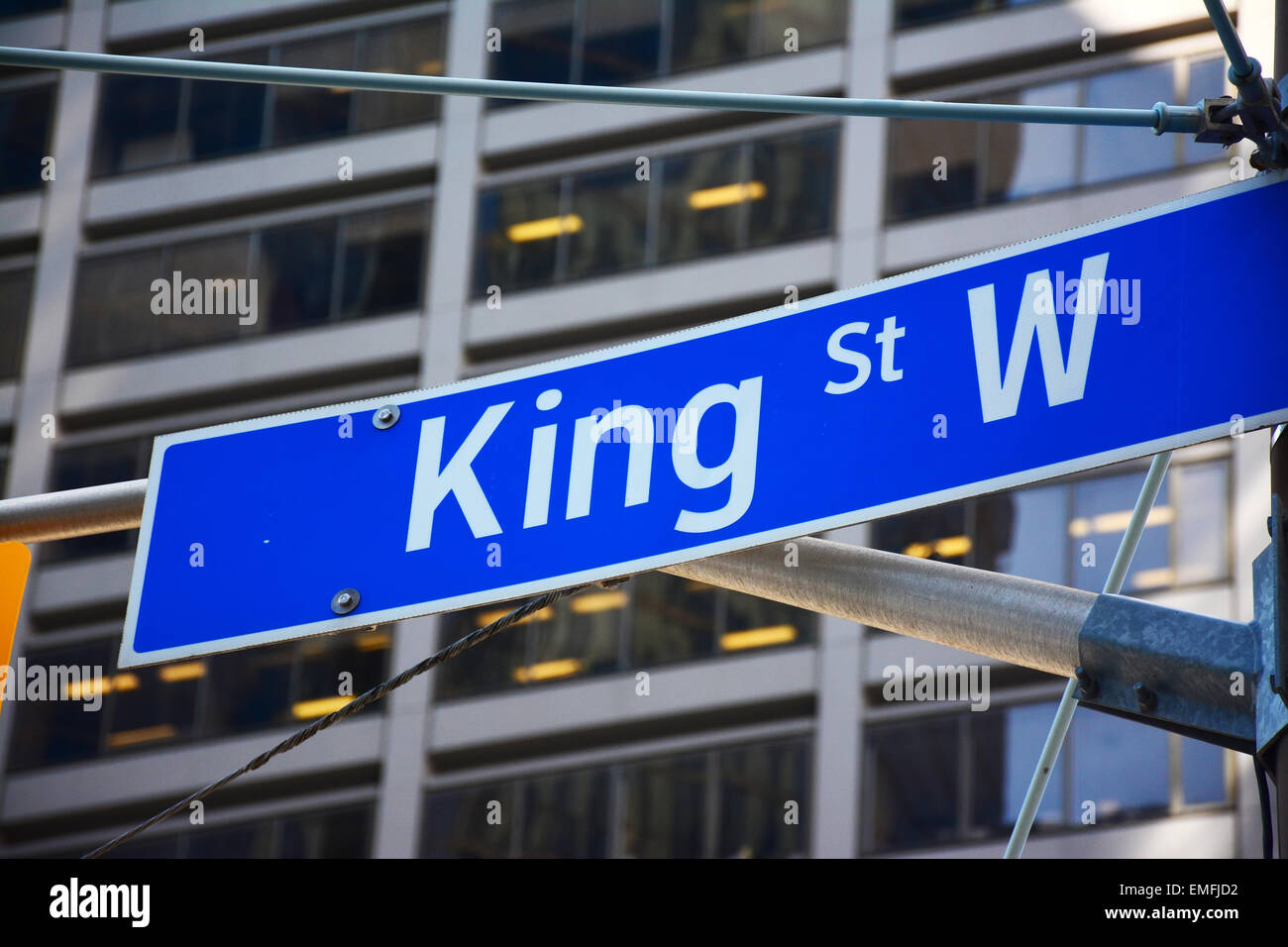King street, street sign, Toronto, Canada Stock Photo