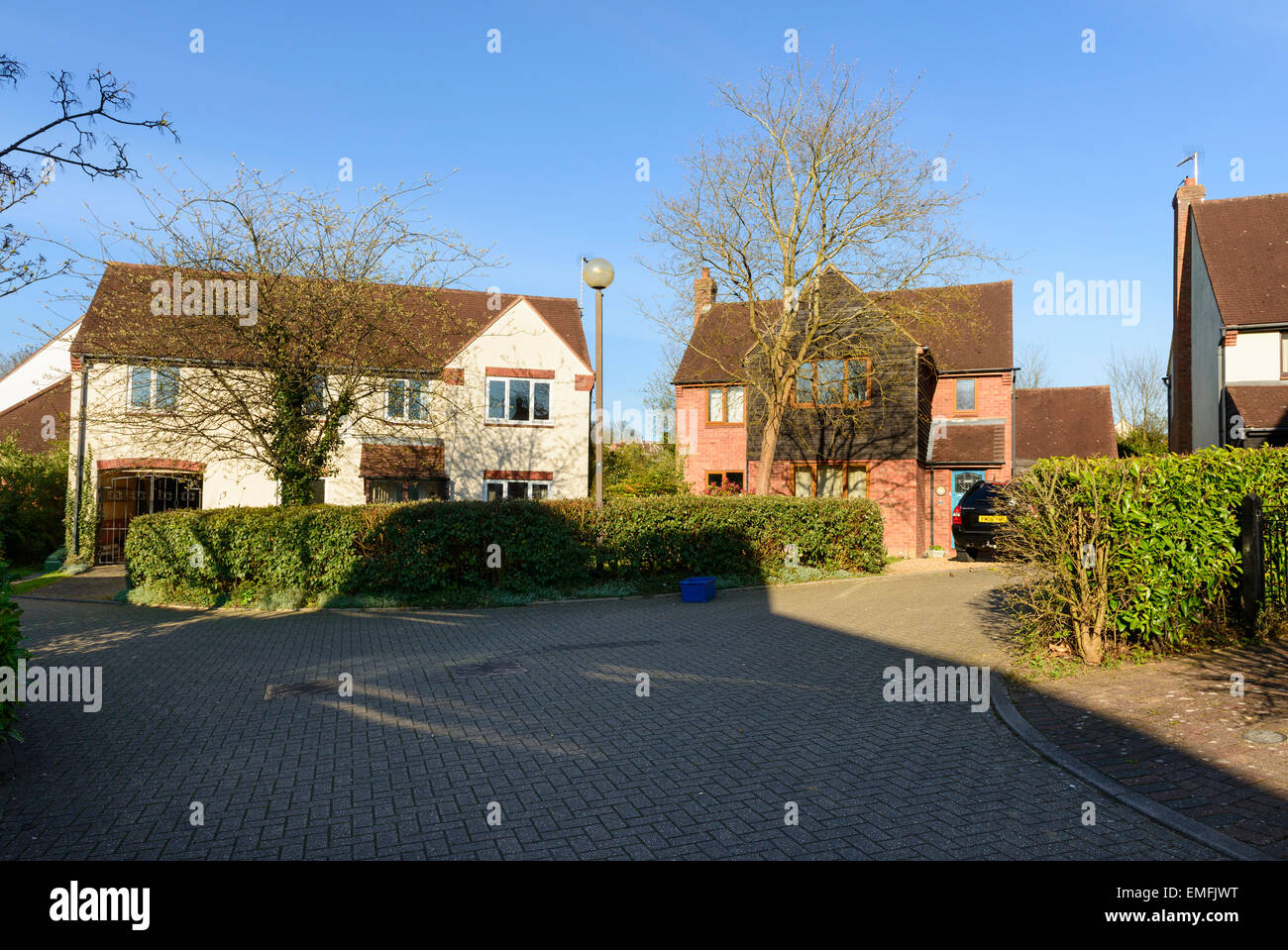 Residential area Milton Keynes Stock Photo Alamy