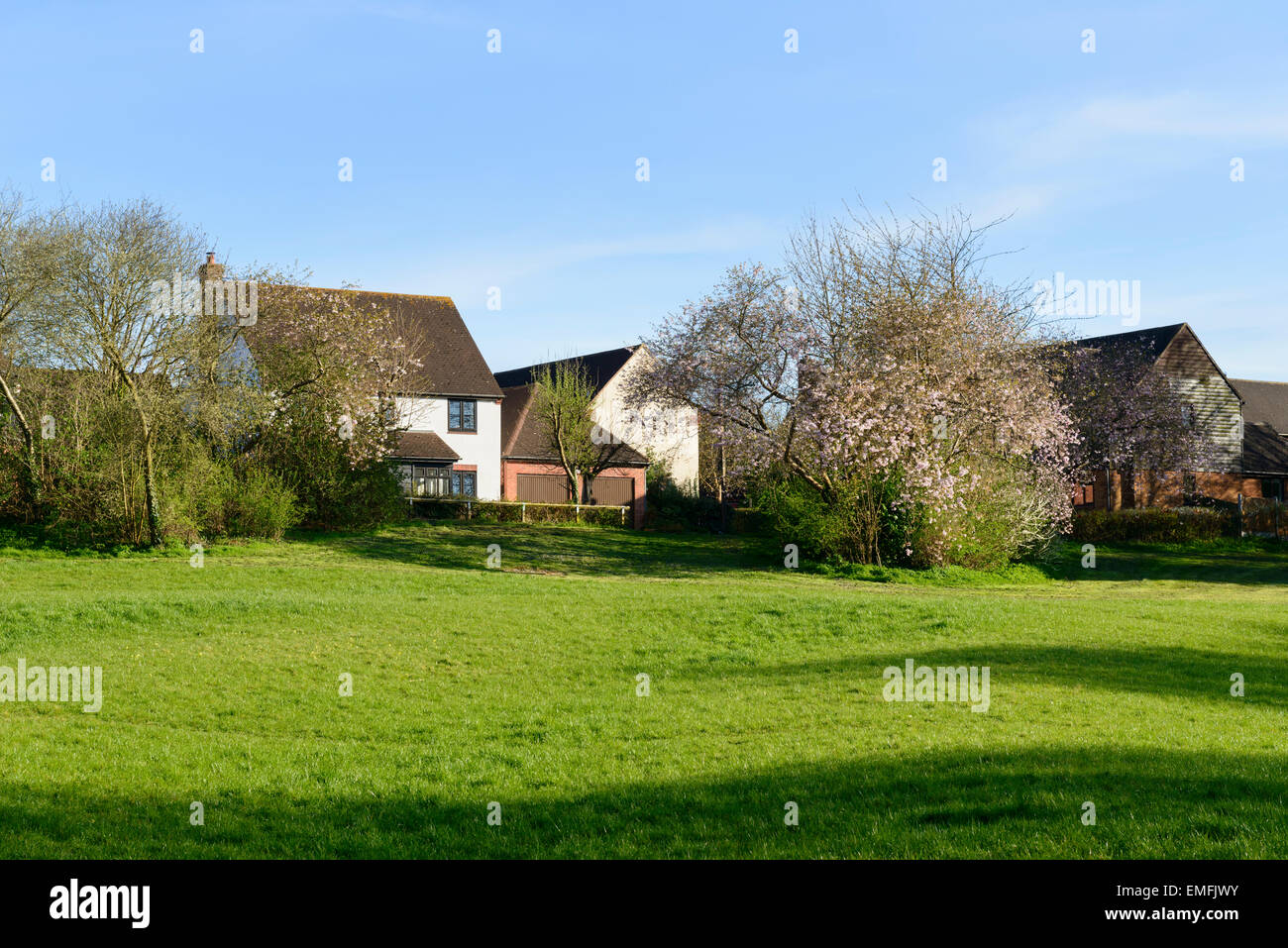 Residential area Milton Keynes Stock Photo