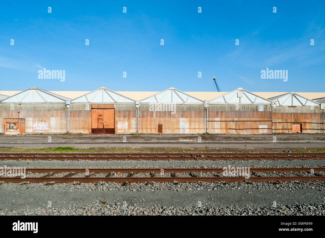 Belgium, Antwerp, warehouse in the port Stock Photo Alamy