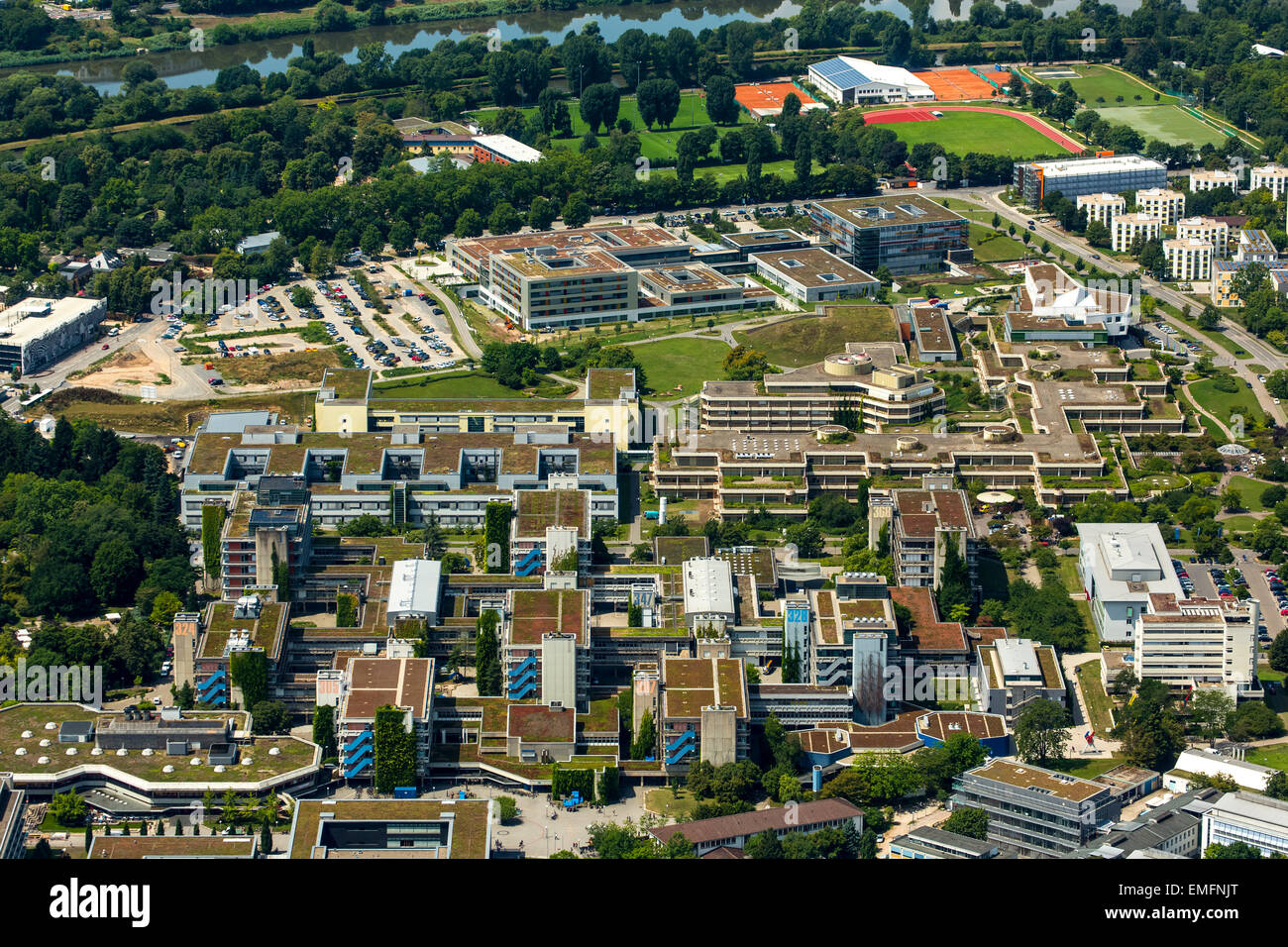 University of Heidelberg campus, University Hospital, Neuenheimer Feld, Heidelberg, Baden-Württemberg, Germany Stock Photo