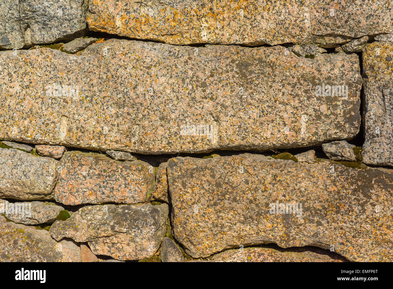Details of old stone wall Stock Photo