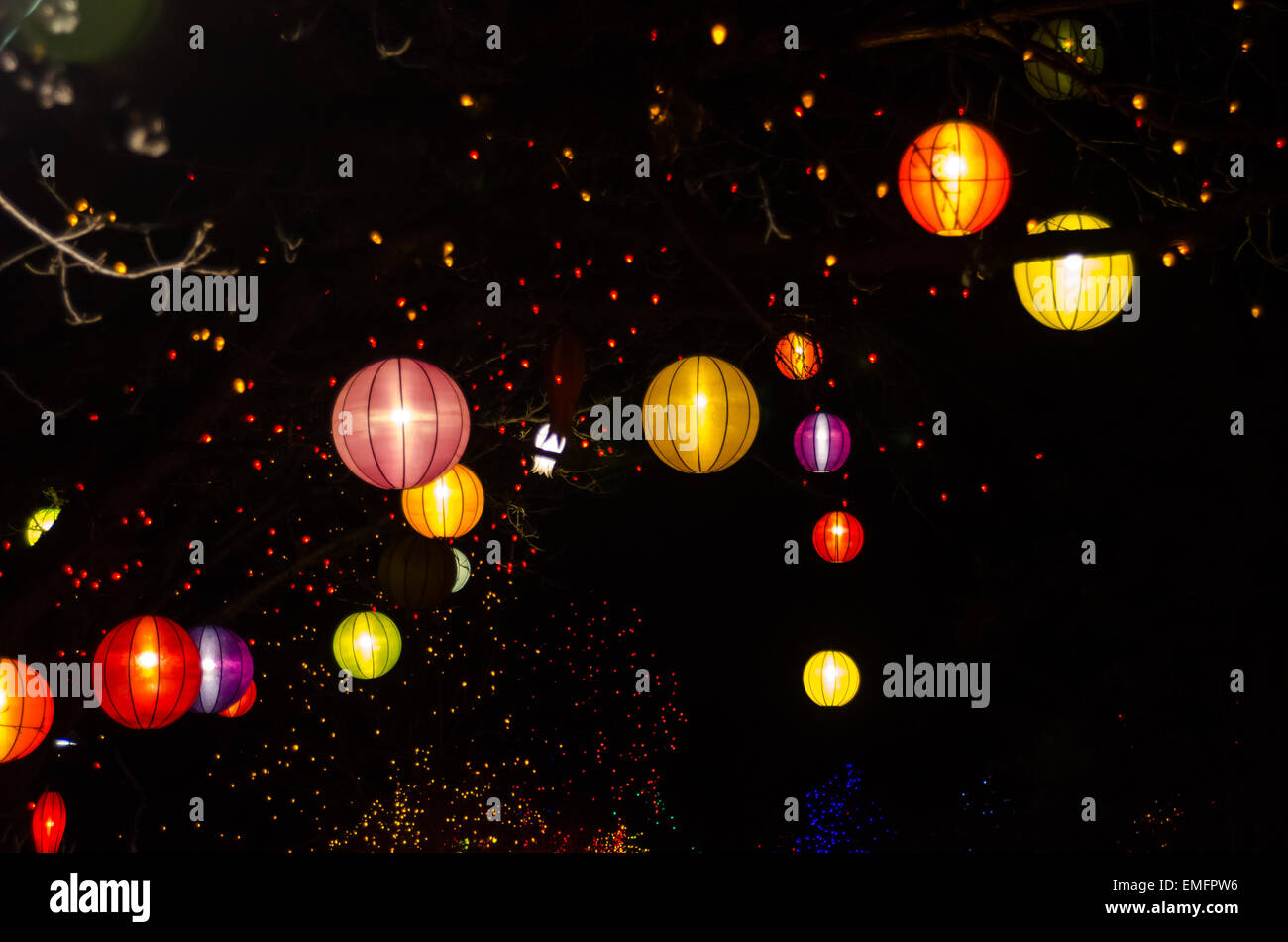 chinese lantern lights outdoor