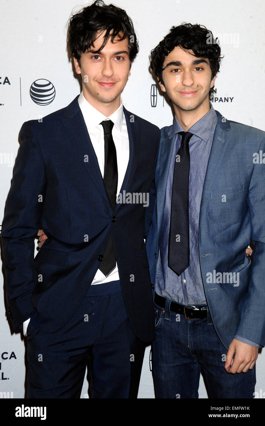 Nat Wolff and Alex Wolff attending the World Premiere Narrative: 'Ashby'  during the 2015 Tribeca Film Festival at SVA Theatre 1 on April 19, 2015 in  New York City/picture alliance Stock Photo - Alamy