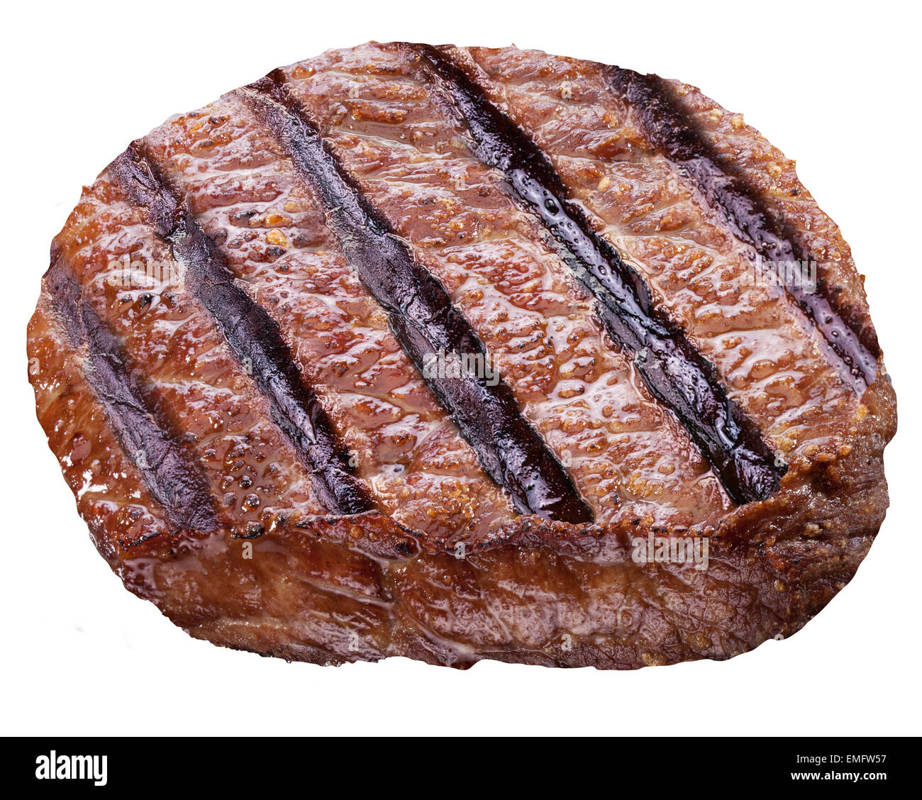 Beef steak isolated on a white background. File contains clipping paths. Stock Photo