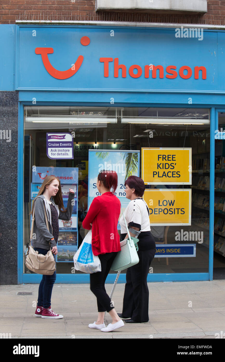 Thomson travel agents high street branch, England, UK Stock Photo Alamy