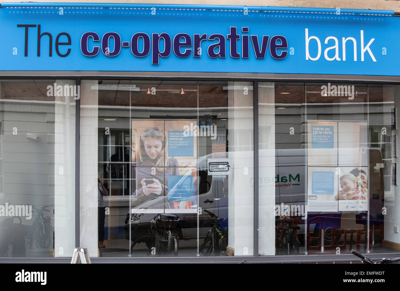 The Co-operative Bank high street branch, England, UK Stock Photo
