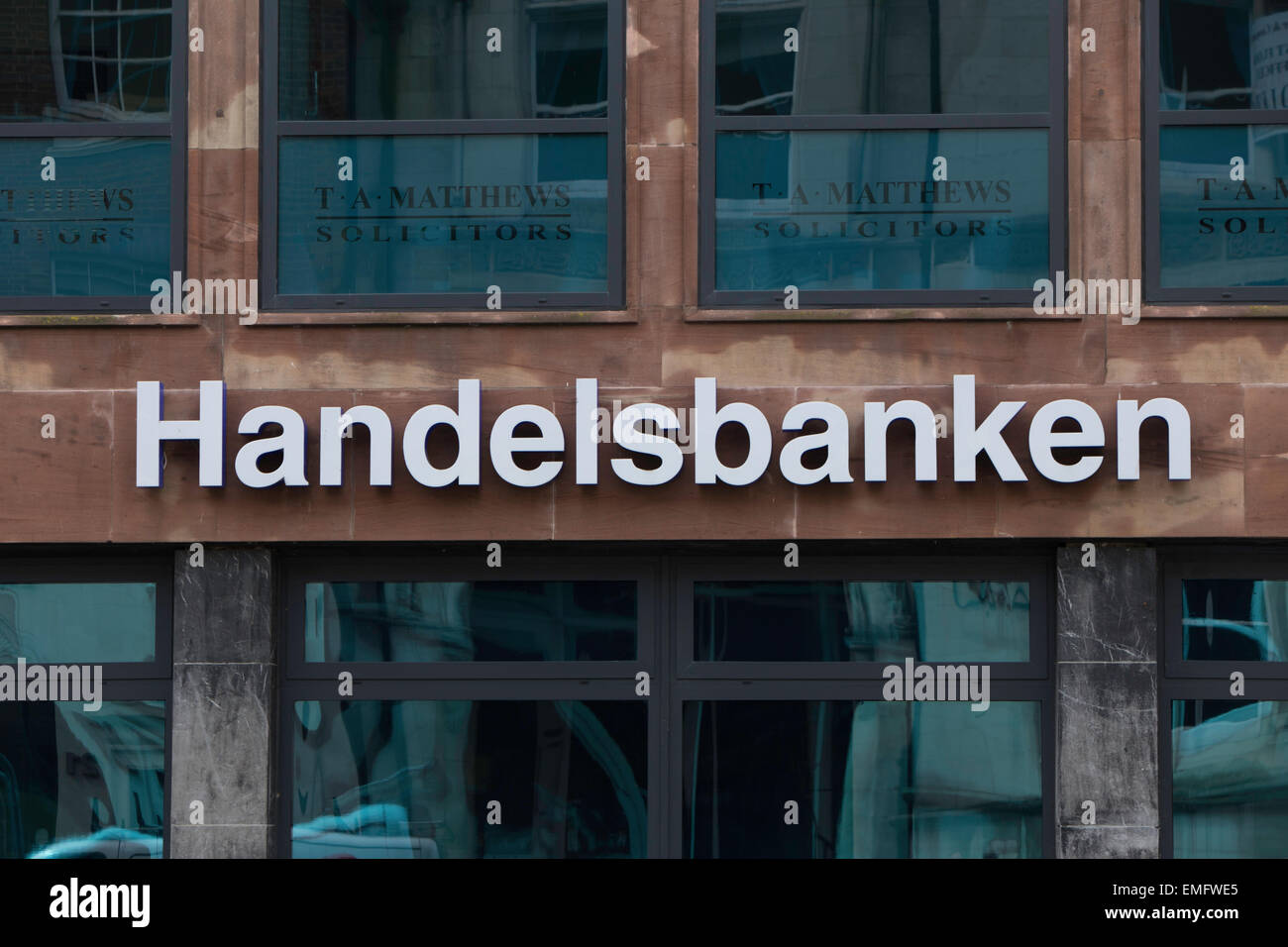 Handelsbanken high street branch, England, UK Stock Photo