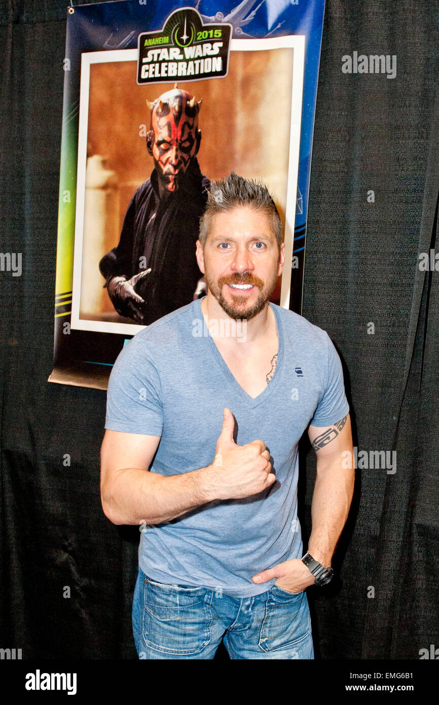 Anaheim. 19th Apr, 2015. Ray Park at the Star Wars Celebration on April 19, 2015 in Anaheim./picture alliance © dpa/Alamy Live News Stock Photo