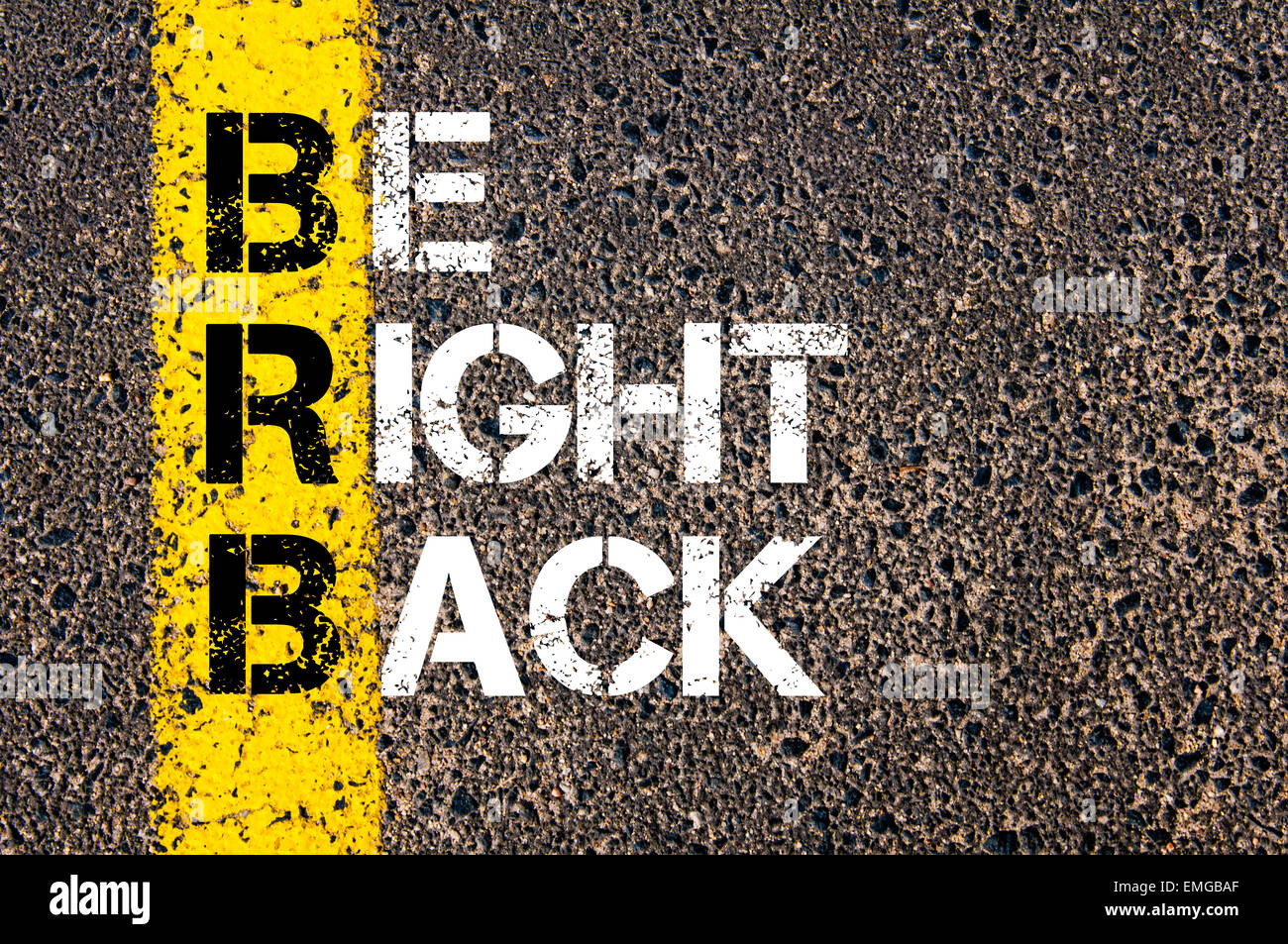 What does (brb) mean? - Definition of (brb) - (brb) stands for Be Right  Back. By