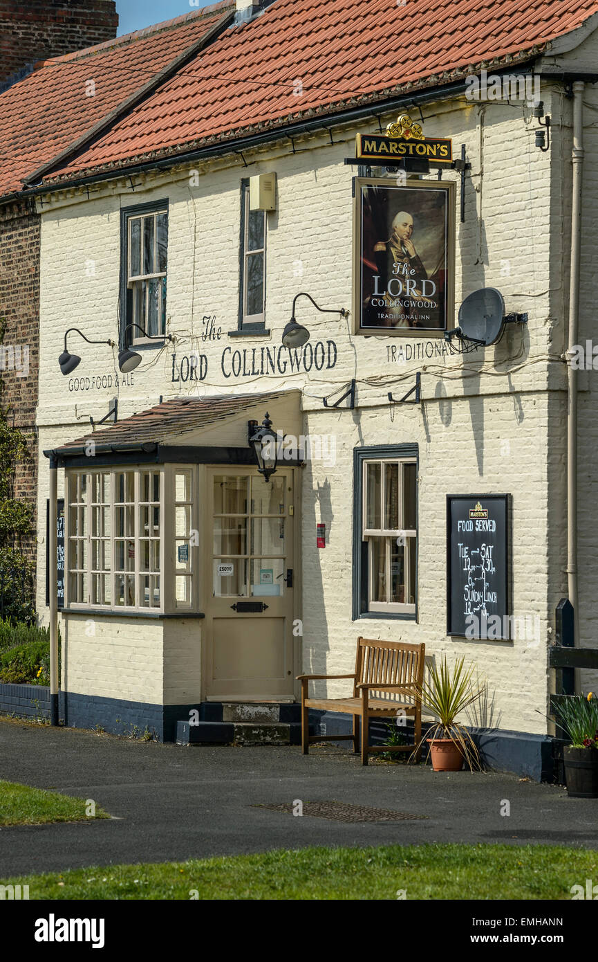 Entrance To The Lord Collingwood Pub Public House In Poppleton
