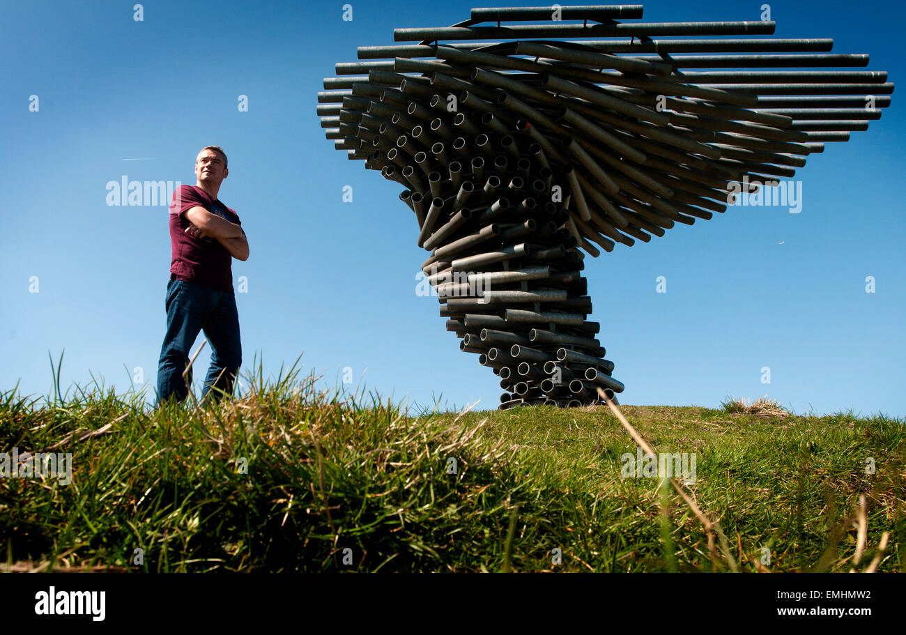 The Singing Ringing Tree panopticon, bathed in glorious Spring sunshine ...