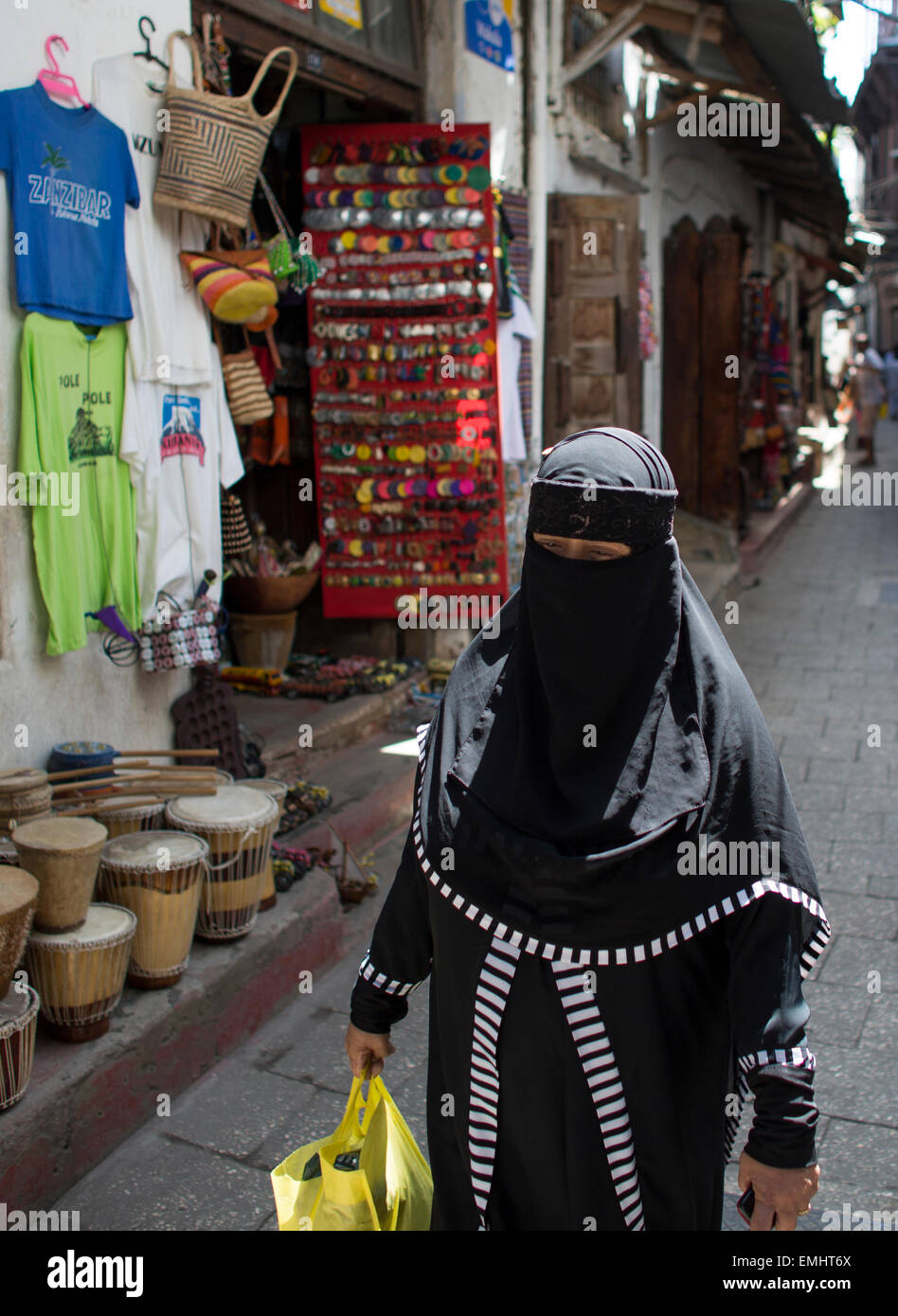women in traditional dresses in Zanzibar Stock Photo Alamy