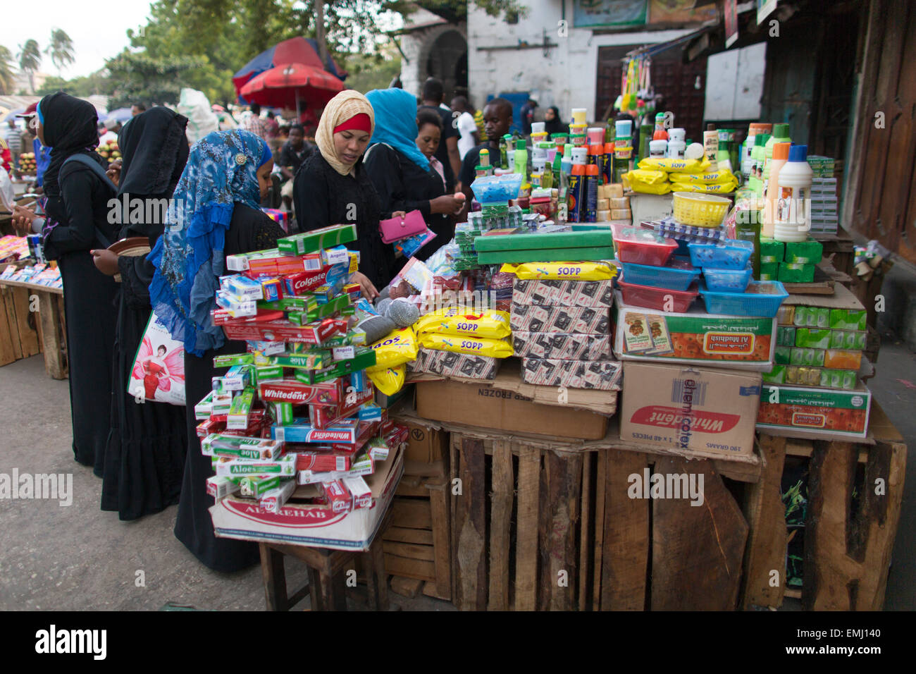 grocery shop in zanzibar Stock Photo Alamy