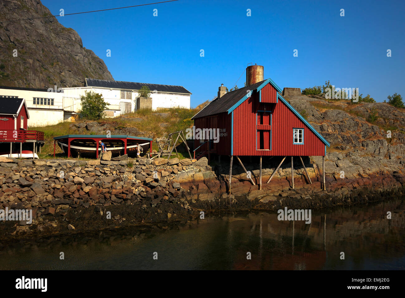 Fishing village of Å, Lofoten Isles, Nordland, Norway, Scandinavia, Europe Stock Photo