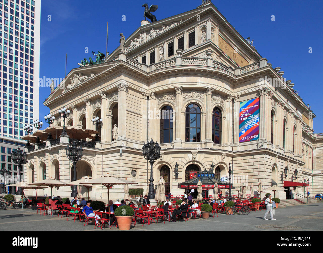 Germany, Hessen, Frankfurt am Main, Alte Oper, Opera, Stock Photo