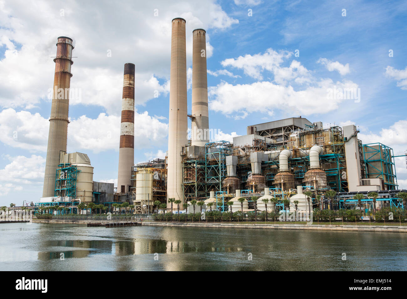 Big Bend Power Station, Tampa Electric, Apollo beach Florida Stock