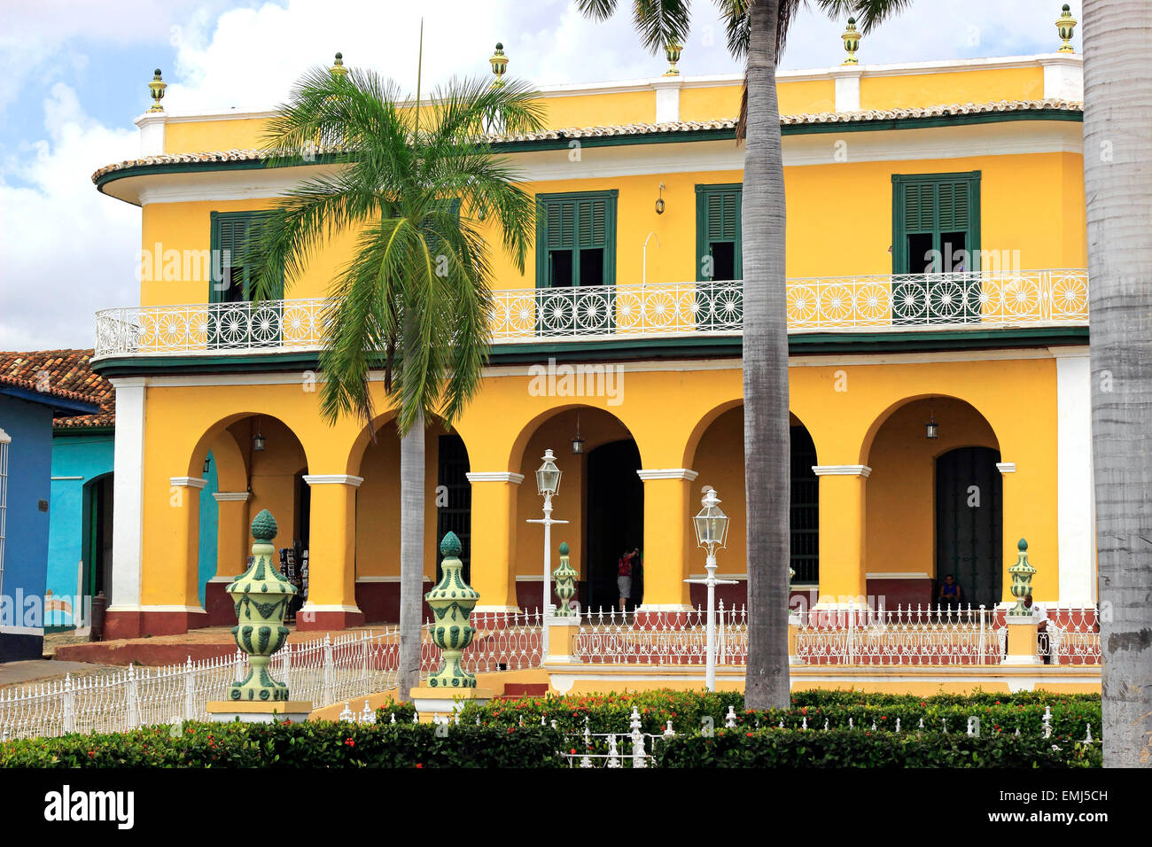 Brunet Palace on the Plaza Mayor Trinidad Cuba Stock Photo