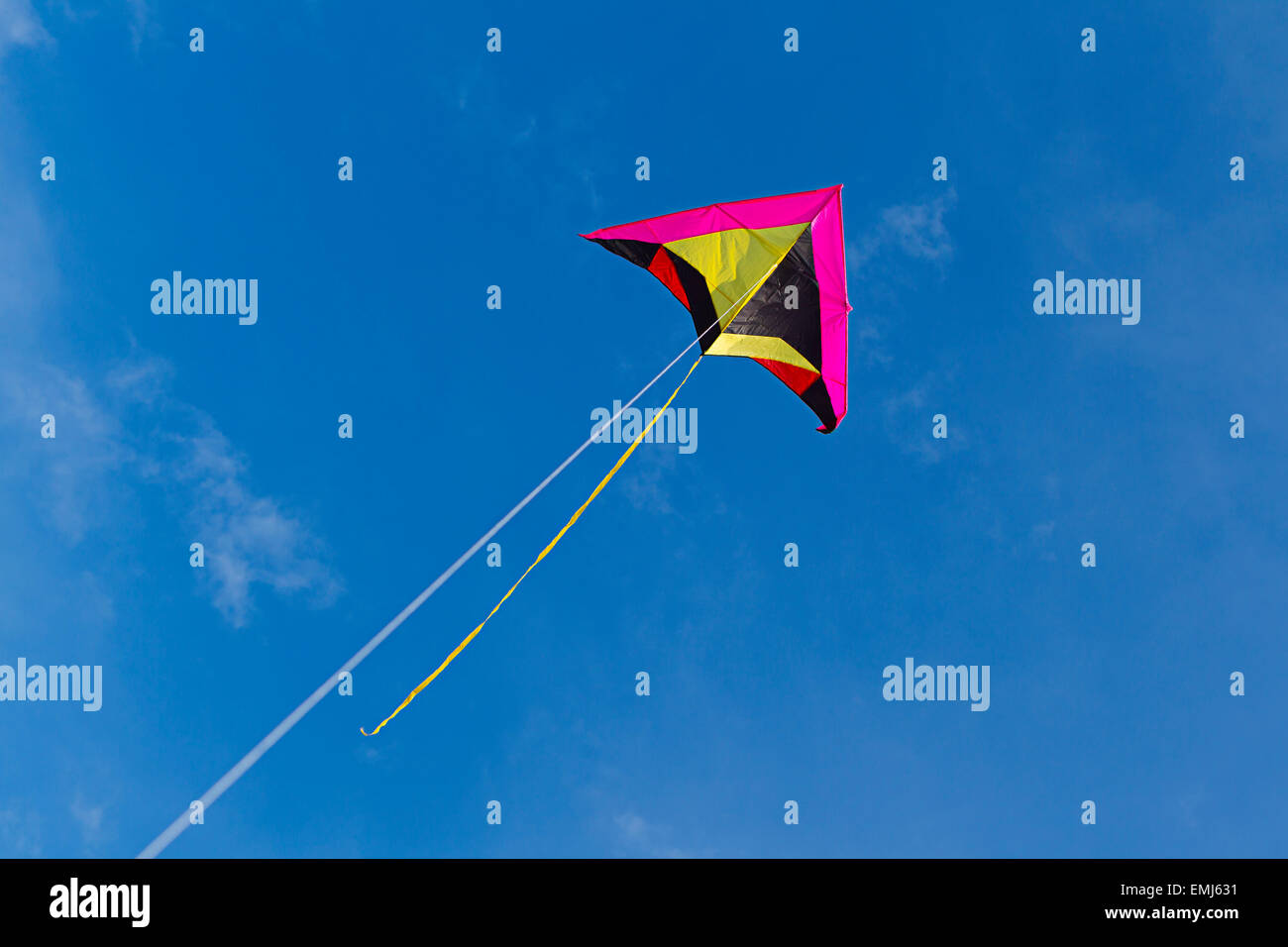 Flying a kite up high Stock Photo Alamy