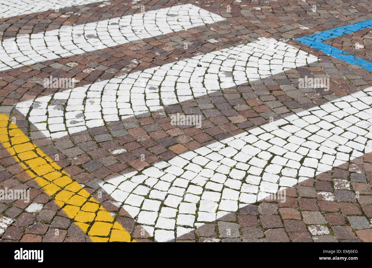 zebra crossing on paved road, Italy Stock Photo Alamy