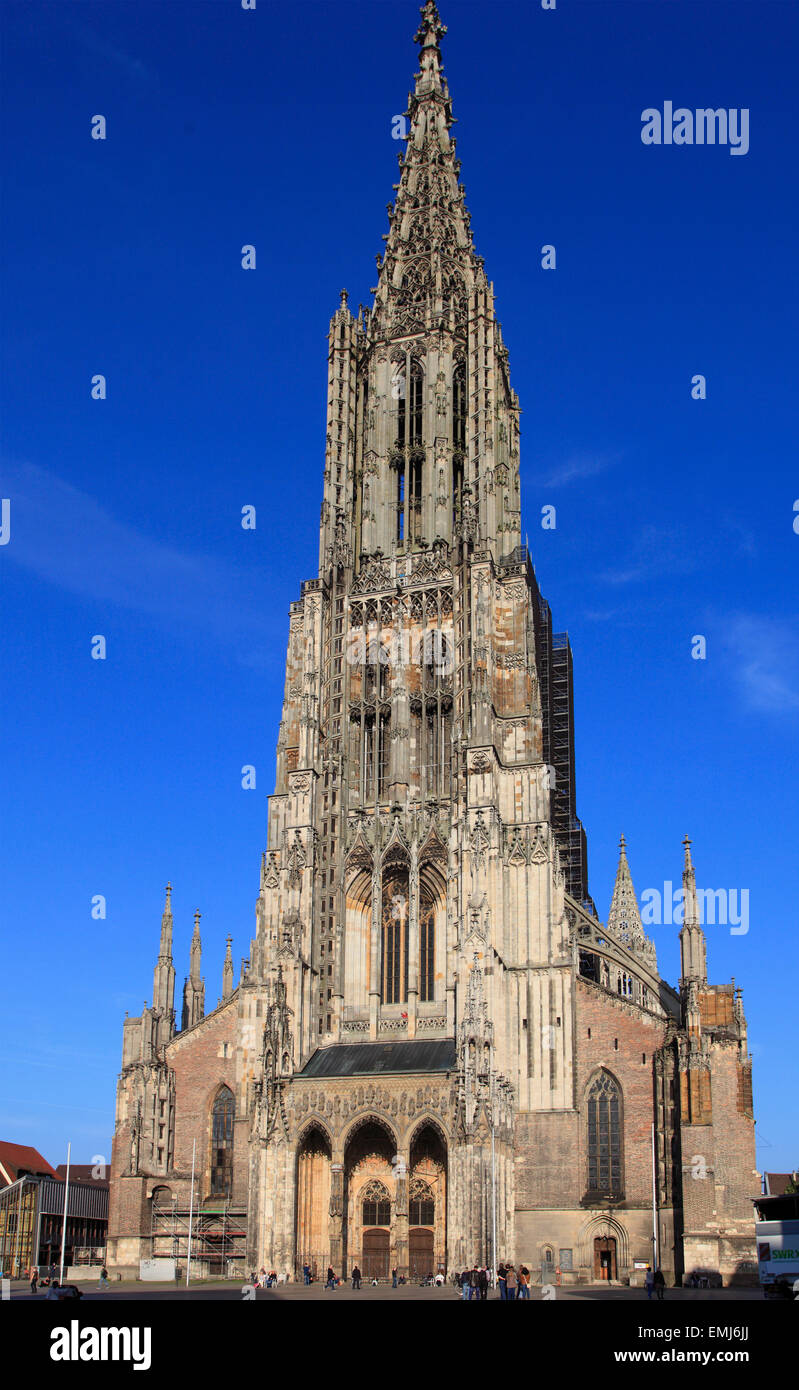Germany Baden-Württemberg Ulm Cathedral Münster Stock Photo