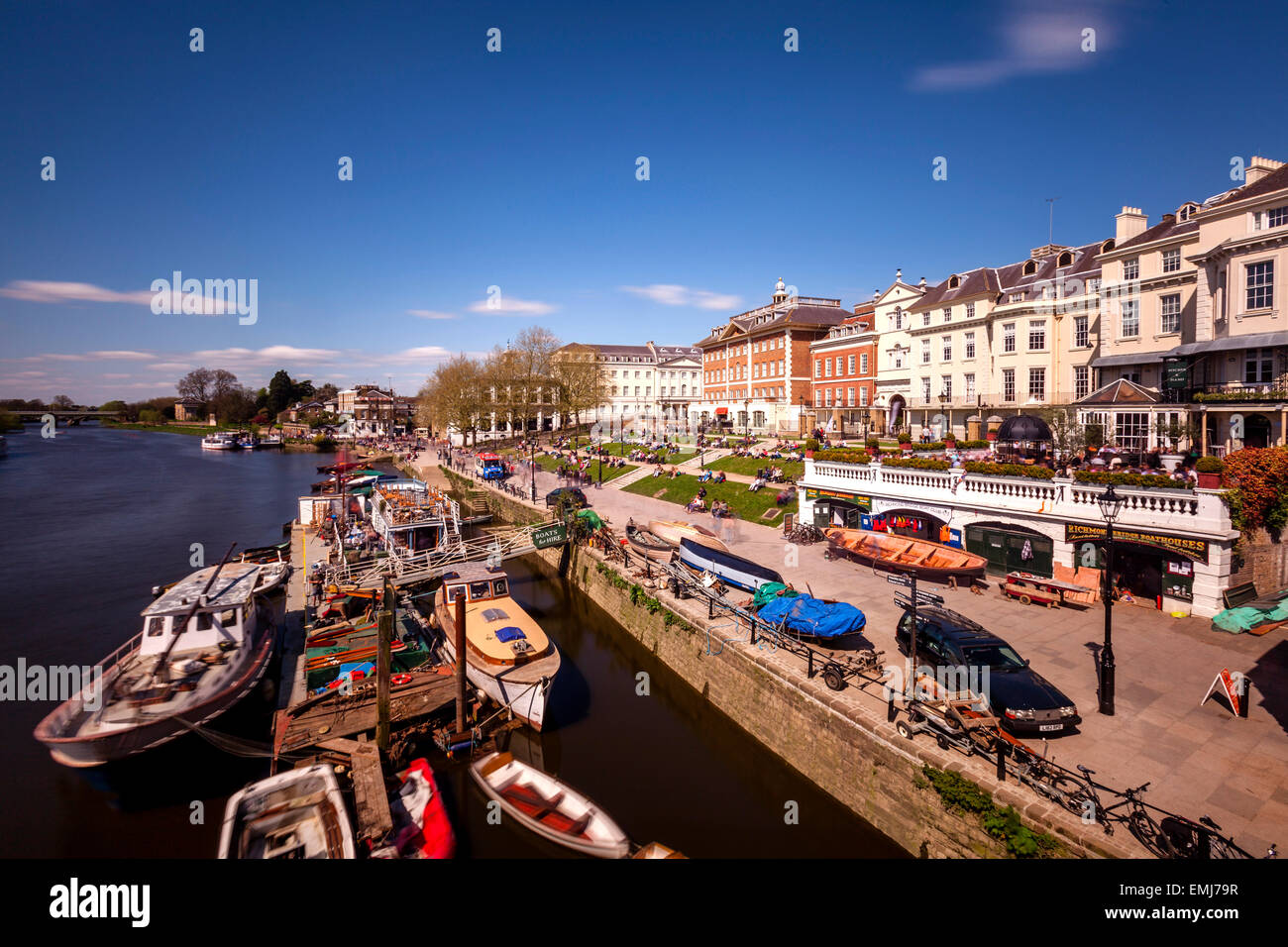 The River Thames at Richmond, London, England Stock Photo